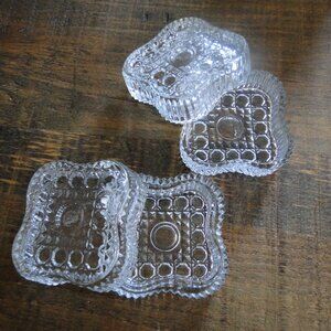 2 Vintage square jewelry box